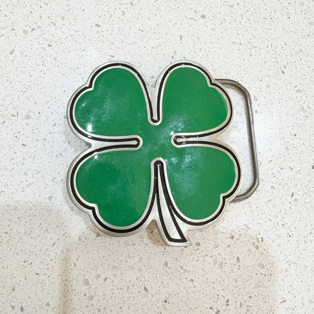 Vintage Four-Leaf Clover 2001 Great American Products Belt Buckle